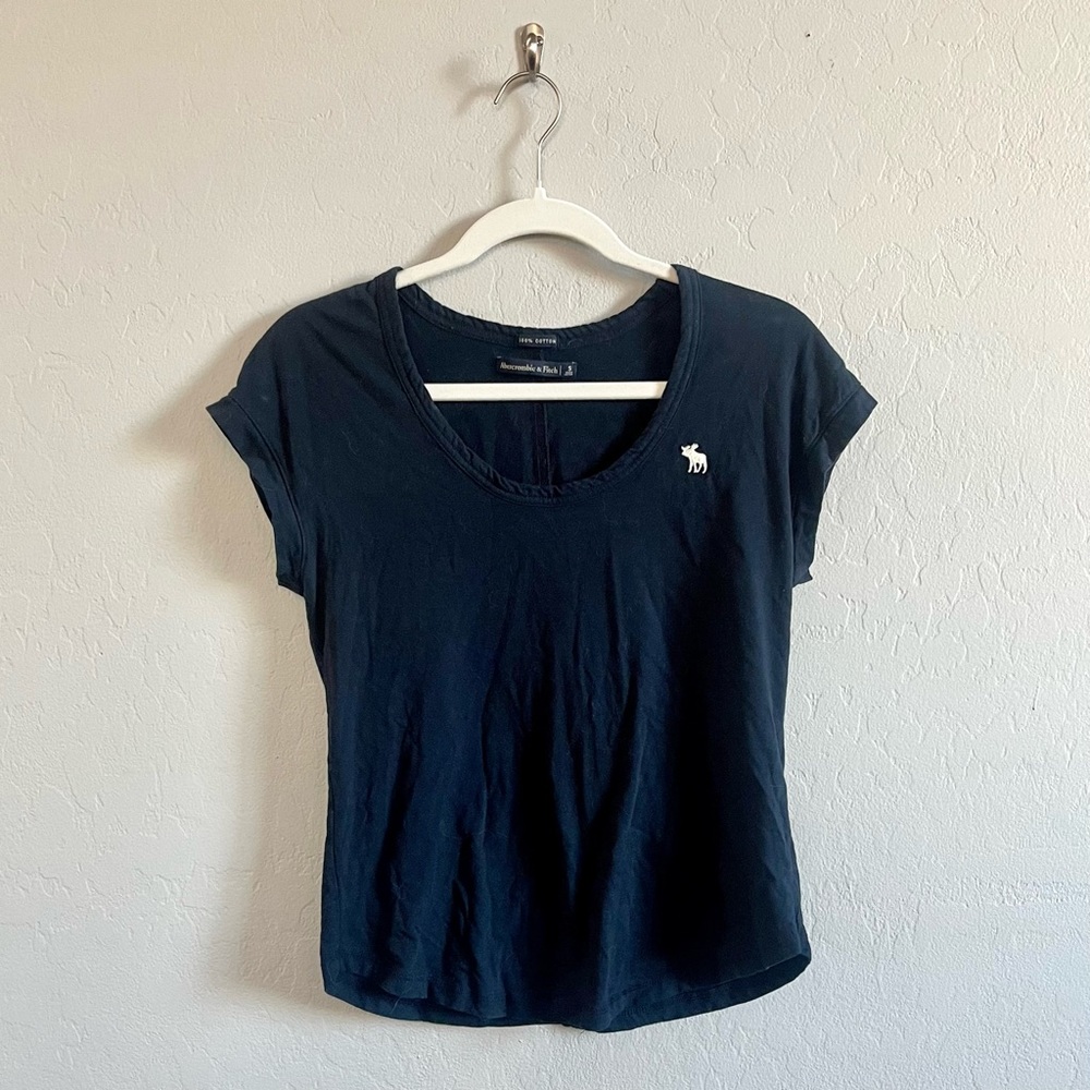 Navy Blue Cotton T-shirt